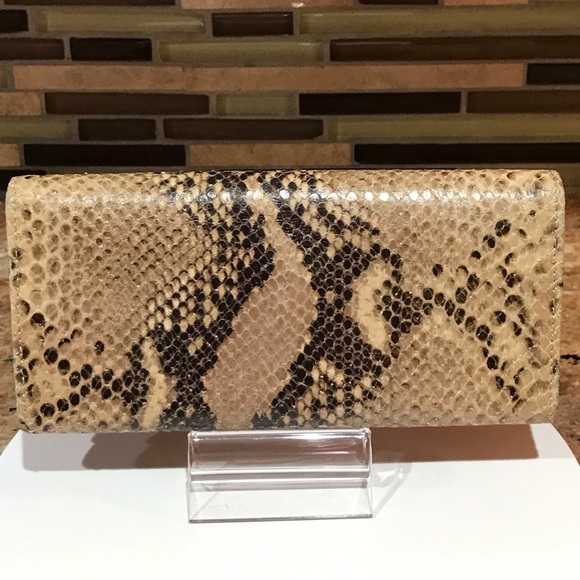 Jimmy Choo Python Embossed Leather Continental Wallet 😍🔥 - Picture 5 of 17